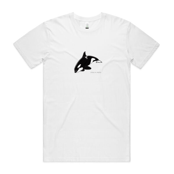 Stealth - NZ Orca - tee - Mens Staple Organic Tee Thumbnail