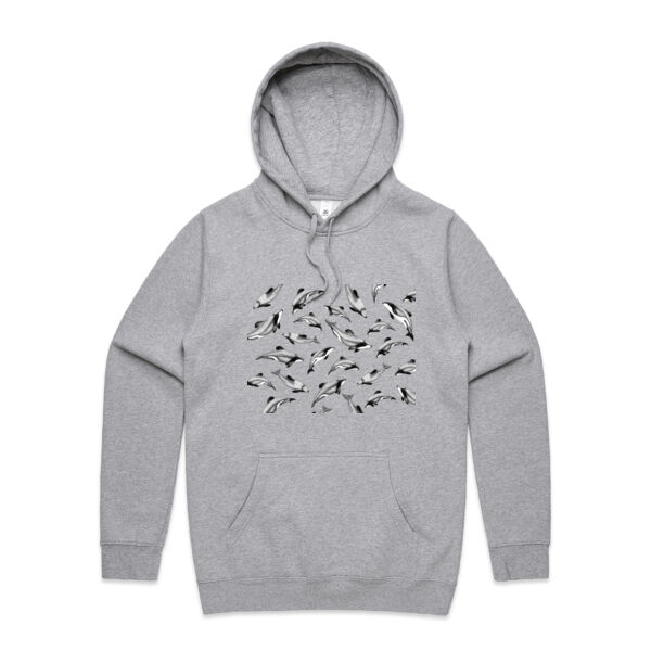 Adult’s Hector’s/Māui Dolphins HOODIE - Unisex Stencil Hoodie Thumbnail