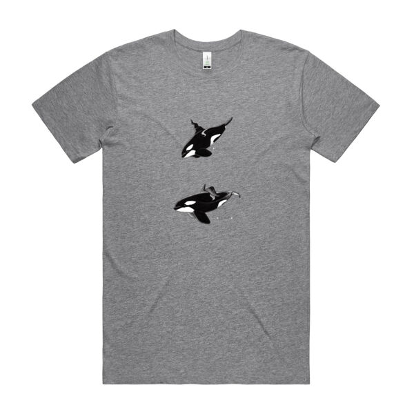 NZ Orca - Corkscrew & Ben  - Mens Staple Organic Tee Thumbnail