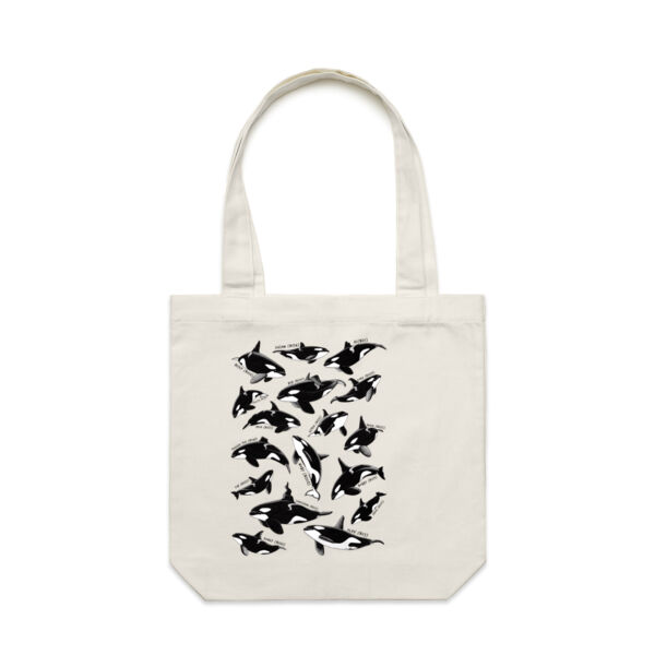NZ Orca - Large tote shopper  - Carrie Tote Bag  Thumbnail