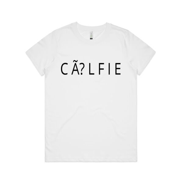C É L F I E. Organic tee (white or beige)  Thumbnail