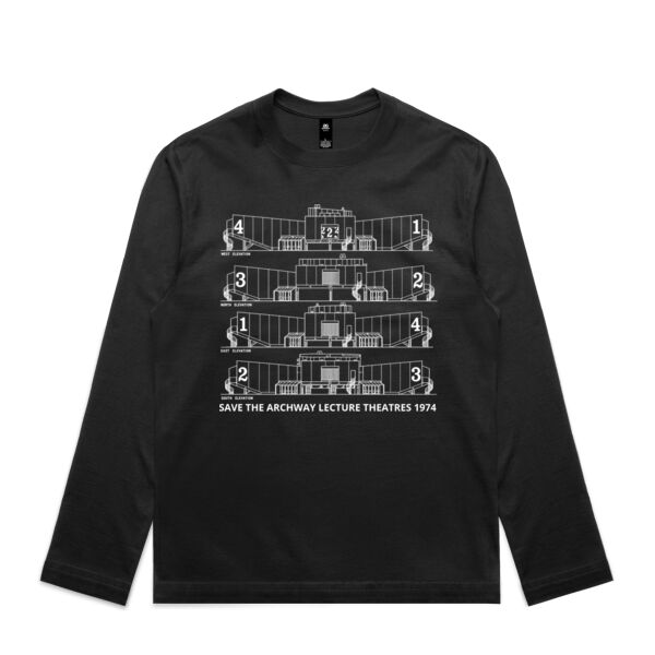 SAVE THE ARCHWAY LECTURE THEATRES 1974 - AS Colour Mens Box Long sleeve Tee Thumbnail