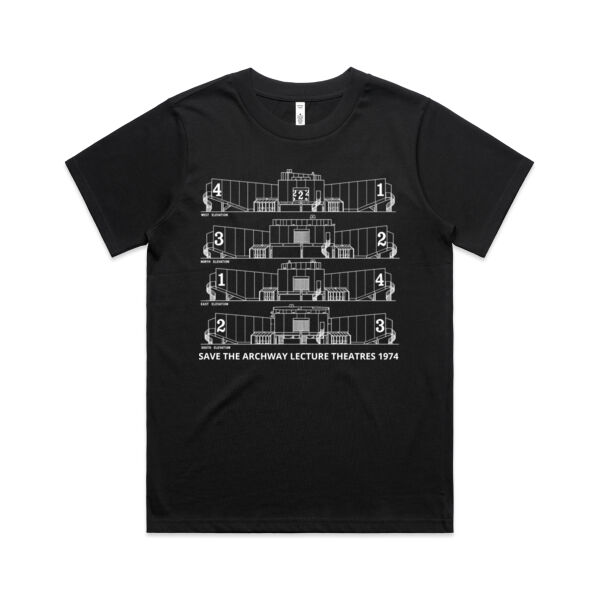 SAVE THE ARCHWAY LECTURE THEATRES 1974 - AS Colour Womens Classic Tee Thumbnail