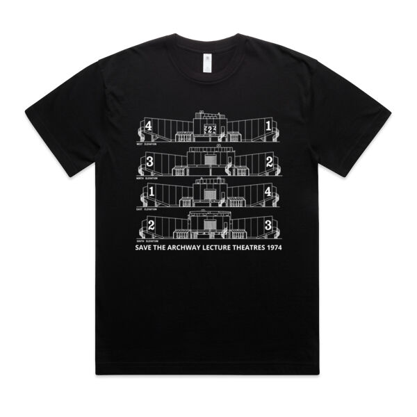SAVE THE ARCHWAY LECTURE THEATRES 1974 - AS Colour Mens Block Oversized Tee Thumbnail