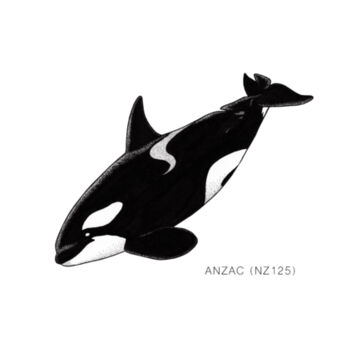 Anzac - NZ Orca - tee - Mens Staple Organic Tee Design