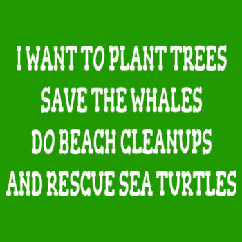 I WANT TO PLANT TREEES.....Tee - Mens Icon Tee Design