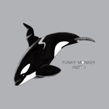 "FUNKY MONKEY" - NZ Orca - KIDS - Kids Unisex Classic Tee Design